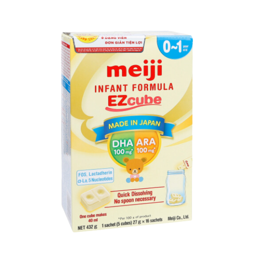 Sữa Meiji Nhập khẩu Thanh (0 - 1 tuổi) Infant Formula EZcube_20 thanh