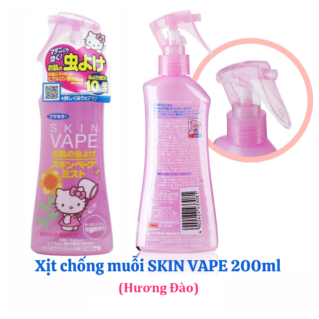 Xịt muỗi Skin Vape (Xanh hồng)