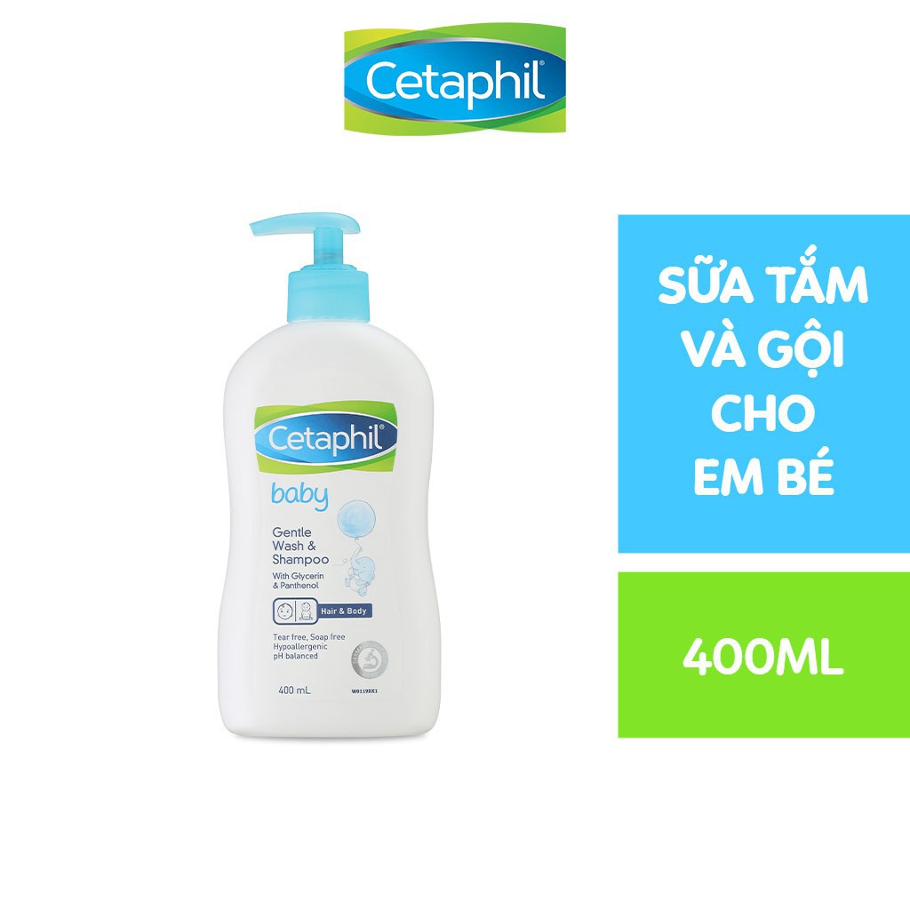 Sữa tắm gội Cetaphil Đức 400ml ( có vòi )