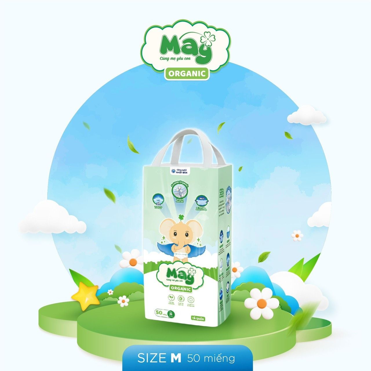 Bỉm Mây Organic 