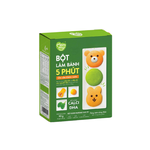 Bột làm bánh pancake Mammy vị rau củ 6m+ (3 gói x 30g)