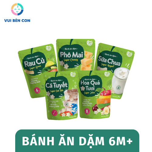 Bánh ăn dặm Mammy 6m+_ Nhiều vị