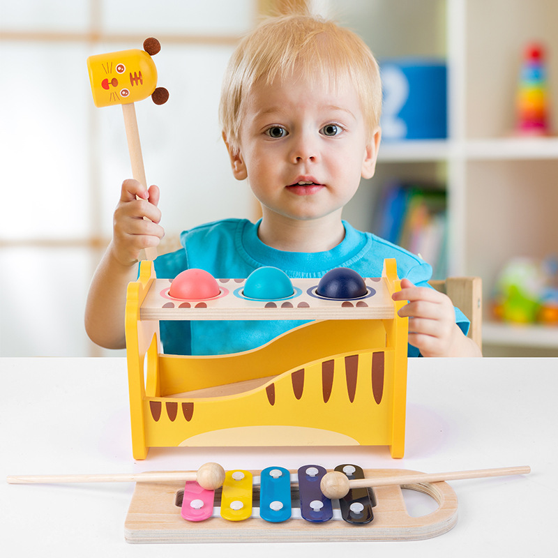 Bàn Đập Bóng Kiêm Đàn Xylophone - Montessori Giáo Dục Sớm