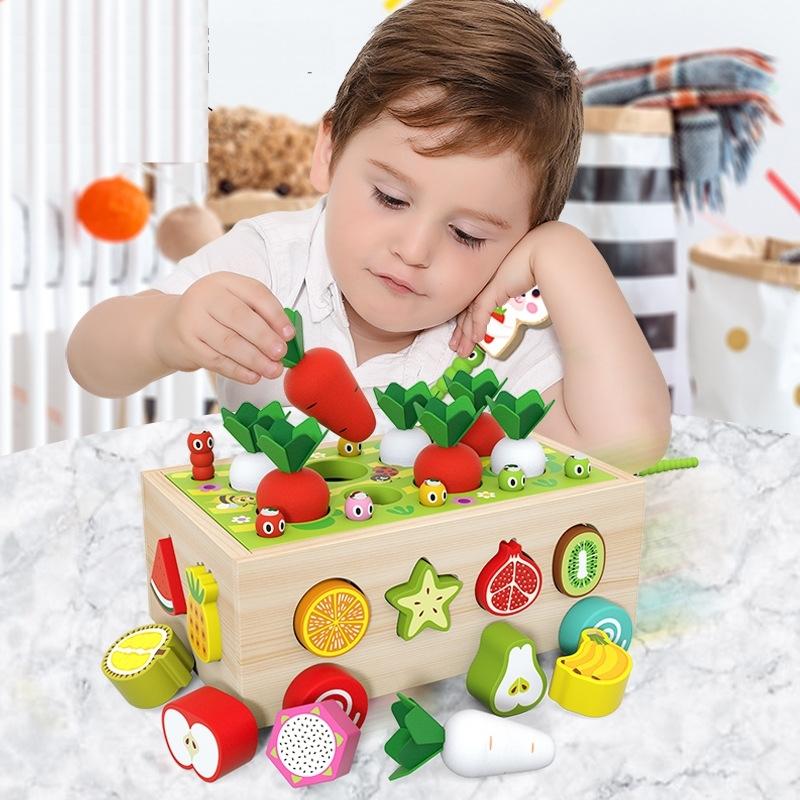 Bộ Đồ Chơi Nông Trại Trồng Cà Rốt - Montessori Giáo Dục Sớm