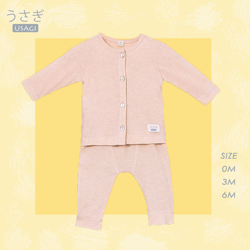 USAGI Bộ cài thẳng dài nâu trơn 0M