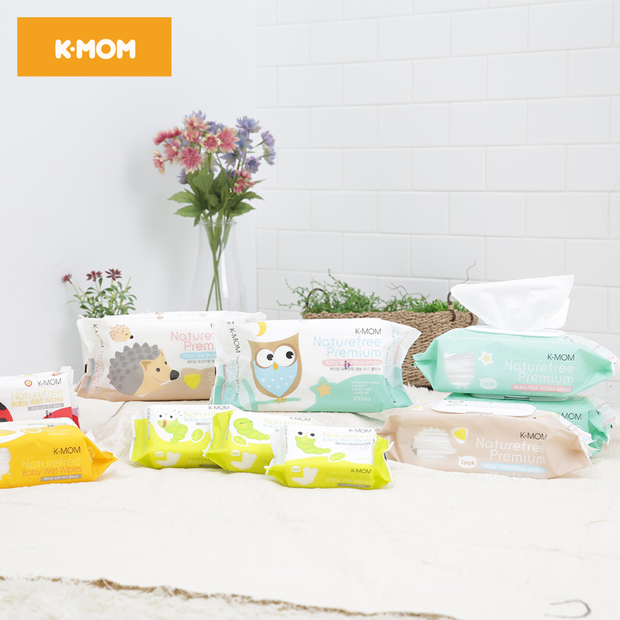 Khăn ướt cao cấp K-Mom Hàn Quốc (100c)