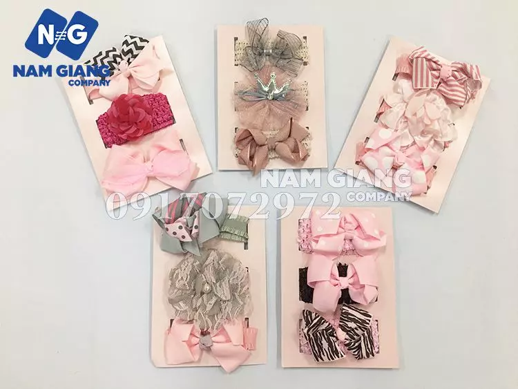 Băng đô bờm tóc Chick Baby cho bé gái hộp 3 chiếc