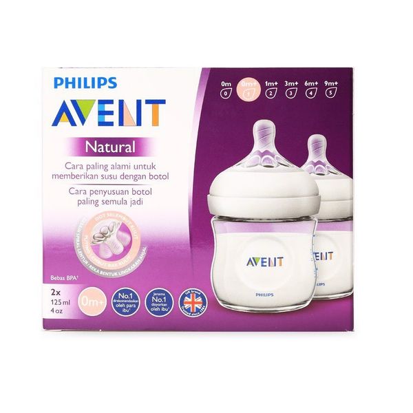 Bình sữa Avent không có BPA 125ml (Set 2)