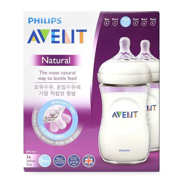 Bình sữa Avent không có BPA 260ml (Set 2)