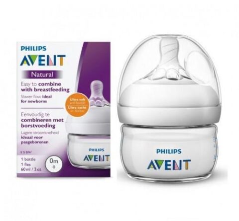 Bình sữa Avent Natural không có BPA 60ml đơn