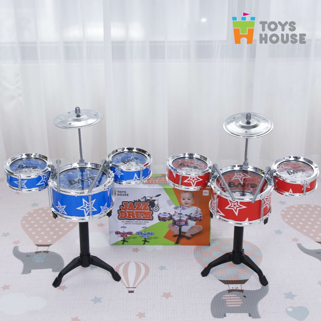 Bộ trống đồ chơi Jazz Drum cho bé ToysHouse