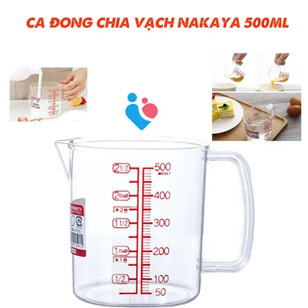 Ca đong chia vạch nakaya 500ml