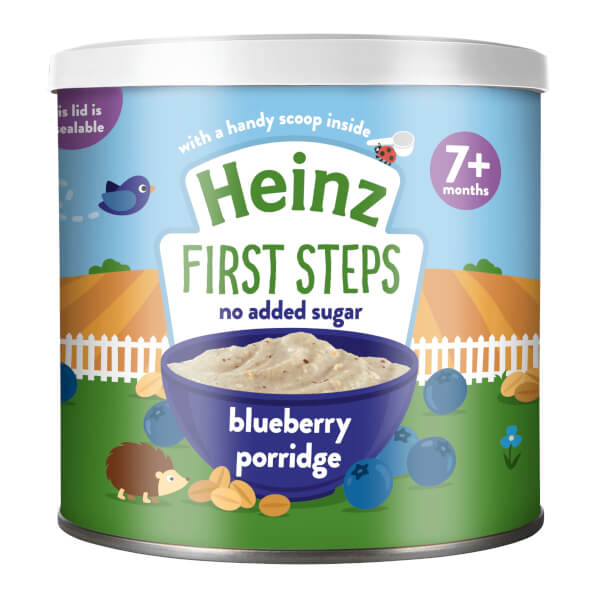 Bột ăn dặm vị cháo yến mạch Việt Quất- Heinz Blueberry Oaty Porridge 7+