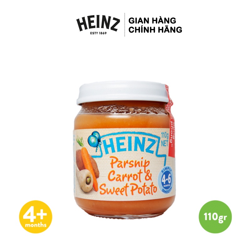 Củ cải vàng, cà rốt & khoai lang nghiền 110g