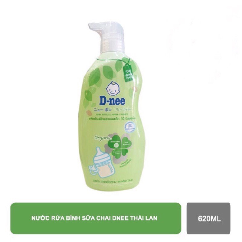 Nước rửa bình sữa D-nee Organic chai 620ml