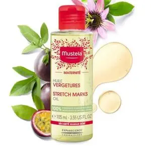 Dầu massage Mustela chống rạn da và phục hồi cho mẹ 105ml