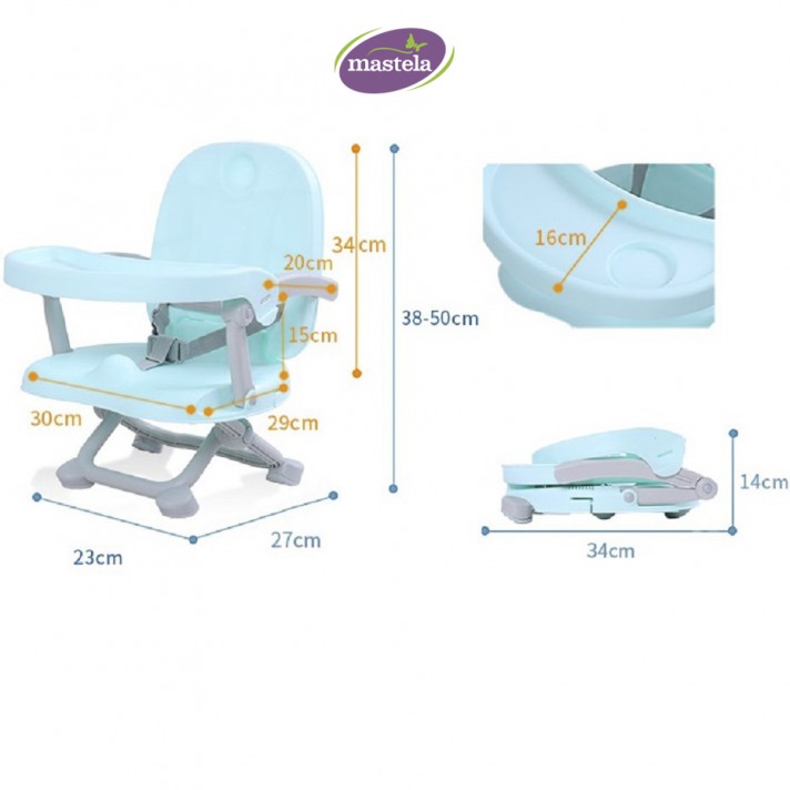 Ghế ngồi ăn du lịch điều chỉnh độ cao MSTL072018-1013B màu xanh ngoc