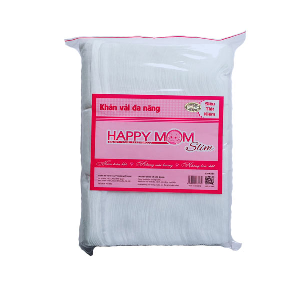 Happymom - khăn vải khô đa năng 270pcs (14x20)