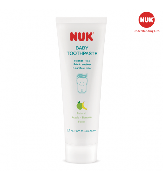 Kem đánh răng trẻ em không flouride NUK 3-36 tháng (50ml)