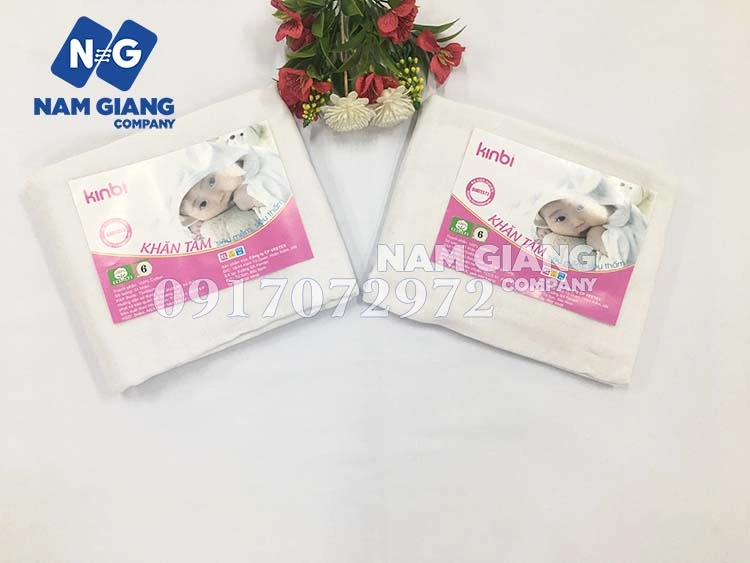 Khăn tắm Kinbi siêu mềm 6 lớp