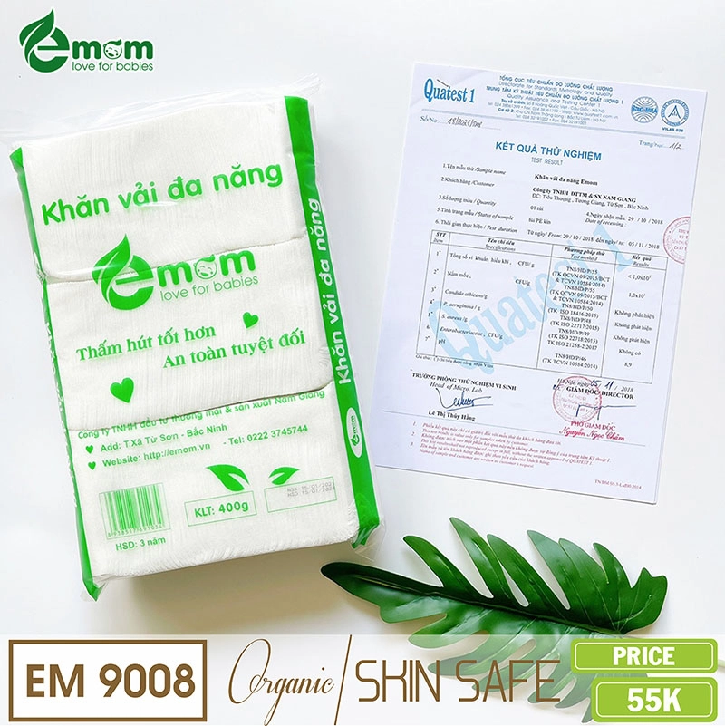 Khăn vải khô đa năng Emom 400gr