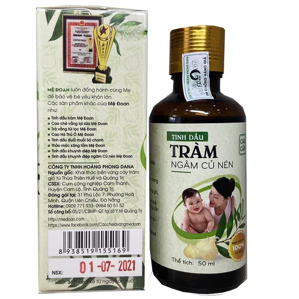 Mệ Đoan - Tinh dầu tràm củ nén 50ml