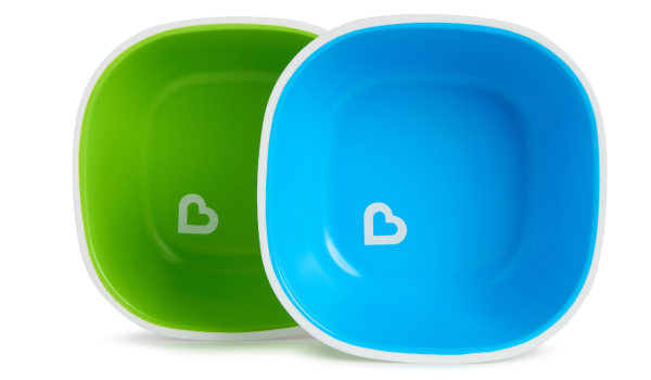 Bát chống trượt Munchkin (xanh lá - xanh lơ)