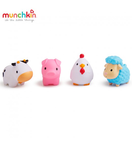 MUNCHKIN Đồ chơi bộ 4 sinh vật nông trại.