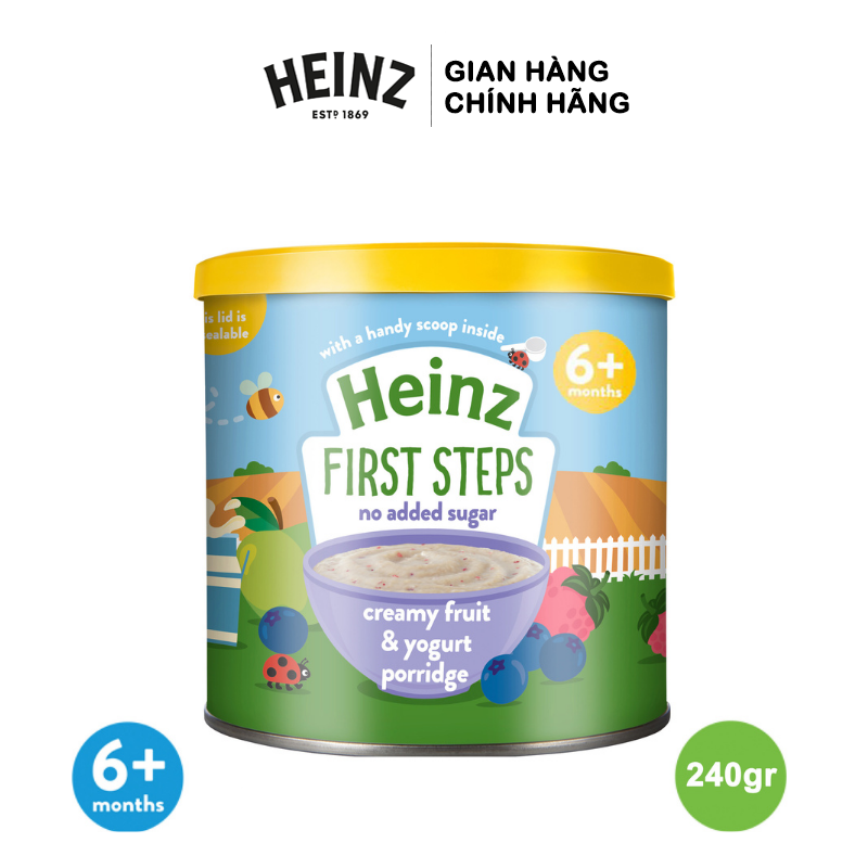 Bột ăn dặm vị cháo sữa chua trái cây - Heinz Fruit & Yogurt 6+