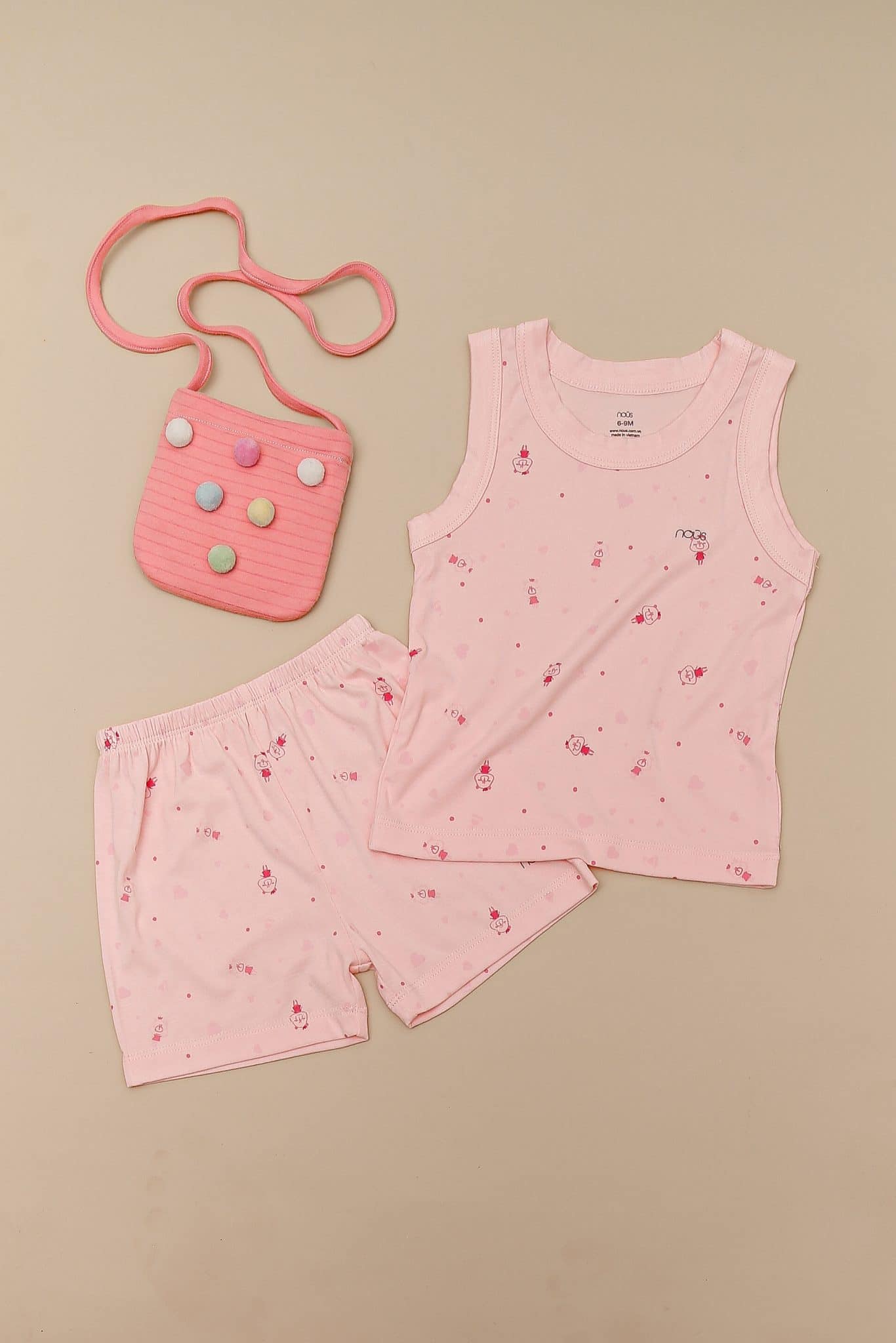 NOUS Ba lỗ Petit hồng