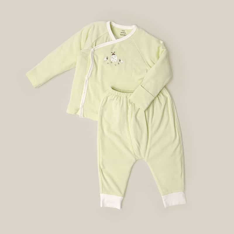 NOUS Bộ cài lệch xanh lá hình bọ rùa NB