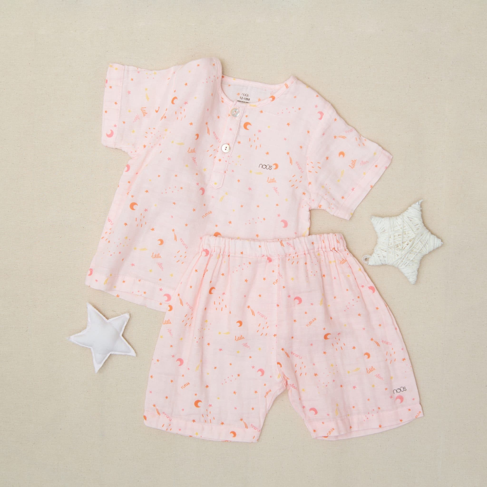 NOUS Bộ cộc xô hồng trăng sao