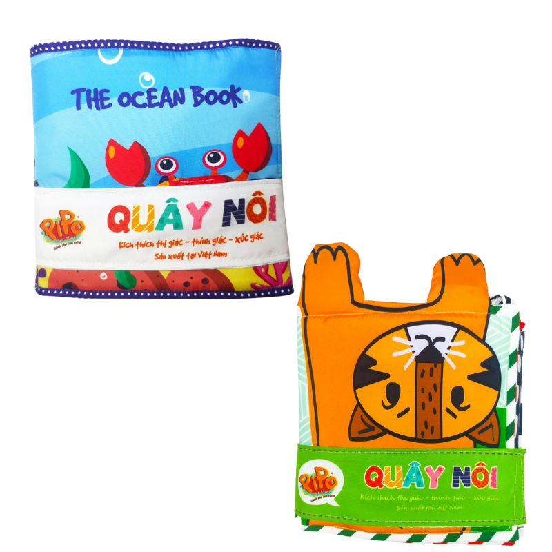 Sách vải kiêm quây nôi PiPo - Cho bé từ 0 tháng tuổi