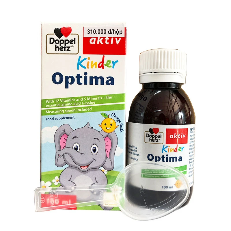 Siro hỗ trợ ăn ngon, tiêu hóa Doppelherz Kinder Optima 100ml