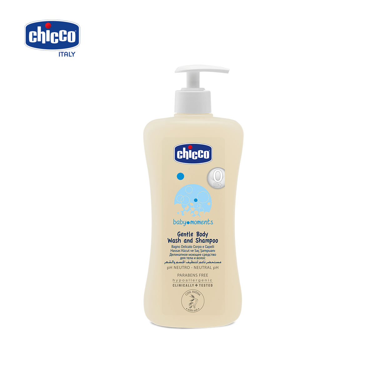 Sữa tắm gội chiết xuất Yến mạch Chicco cho bé từ 0M+ 500ml