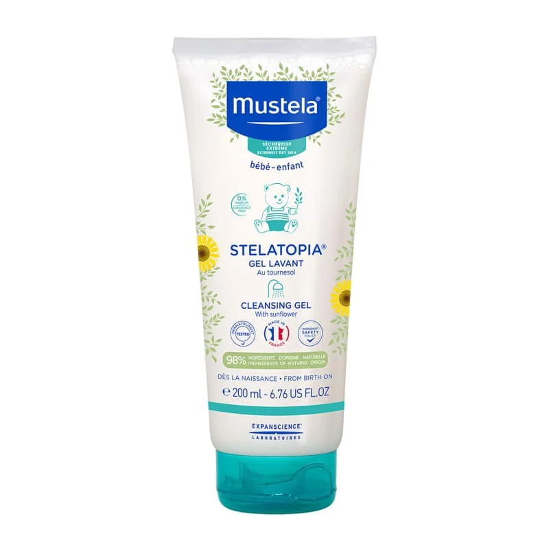 Sữa tắm gội Mustela dành cho bé viêm da cơ địa, chàm thể trạng 200ml