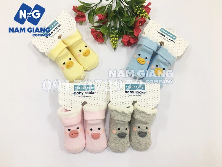 Tất sơ sinh chống trượt Baby Socks