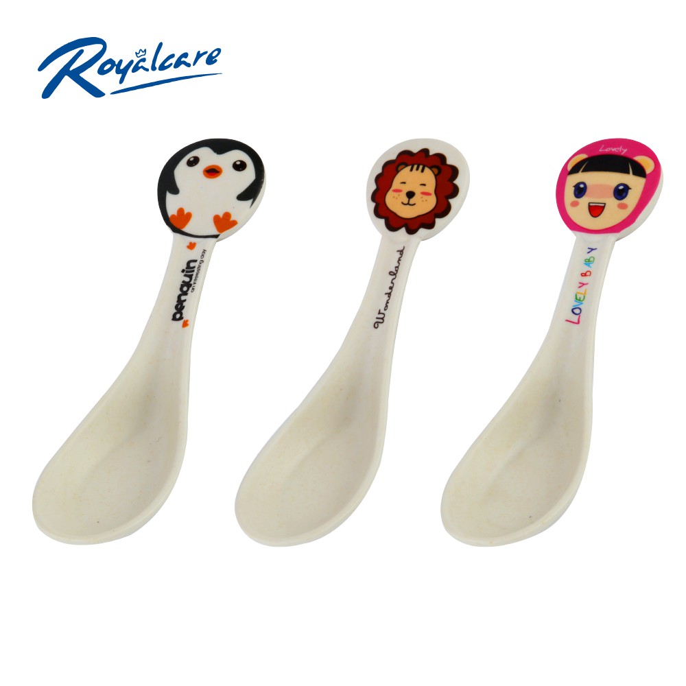 Thìa cán ngắn cho bé chất liệu sợi tre Bamboo an toàn