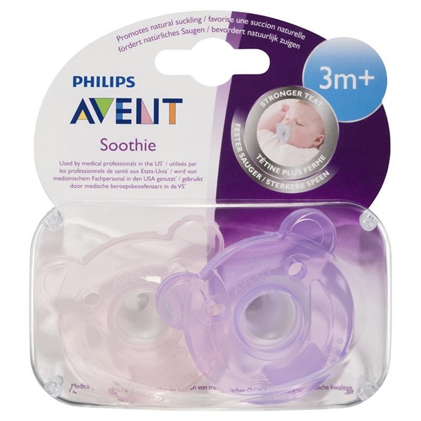 Ty giả Silicone Philips Avent dành cho bé từ 3M+ (set đôi)