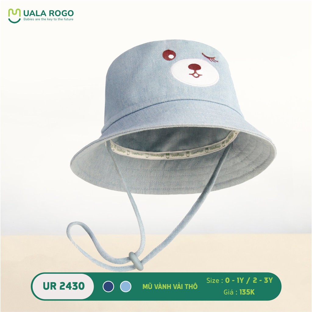 UALA Mũ vành vải thô sz 0-1y
