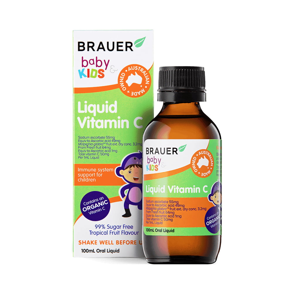 Viên bổ sung vitamin C Brauer cho trẻ từ 1 tuổi 100ml