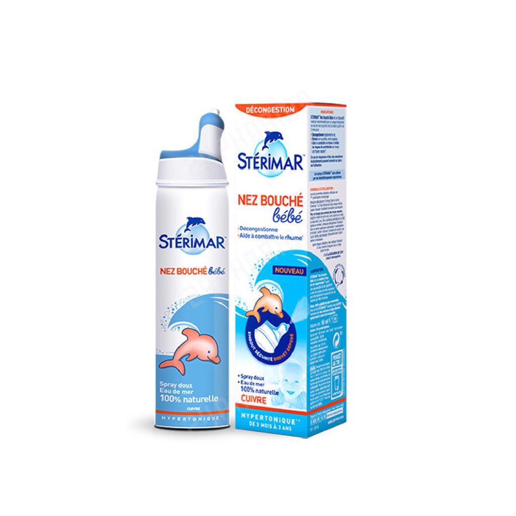 Xịt muối biển kháng viêm sterimar cam chai 100ml