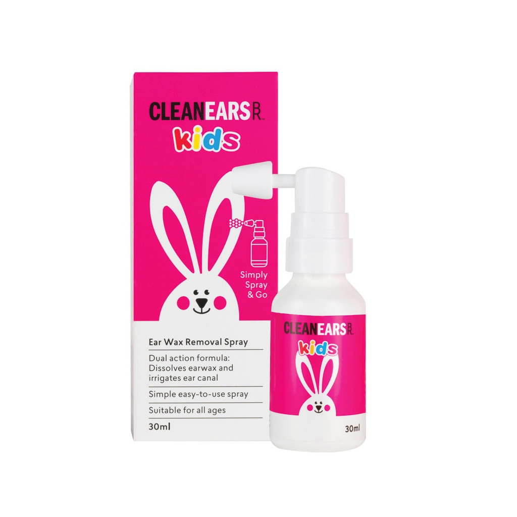 Xịt tan ráy tai cho bé Clean Ears Kids 30ml Úc
