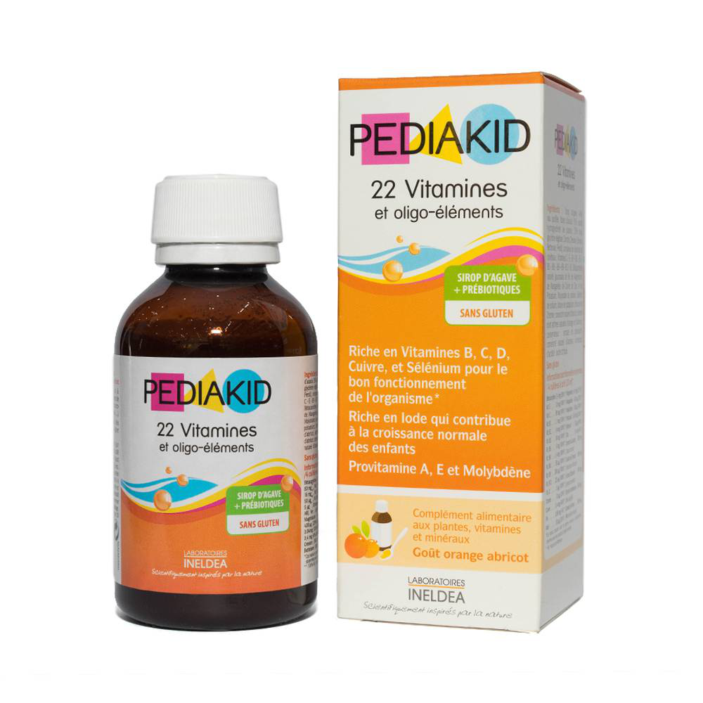 Siro Pediakid 22 Vitamines hỗ trợ bổ sung vitamin và khoáng chất (125ml)