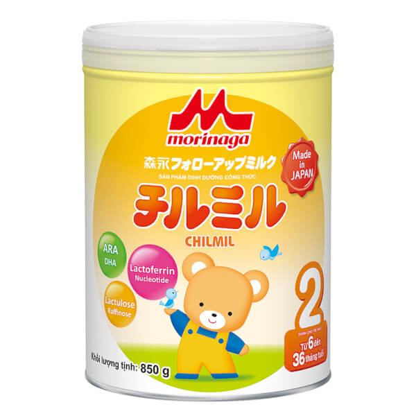 Morinaga nhập khẩu Chilmil 850g (số 2 từ 6 - 36 tháng)