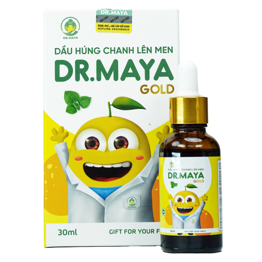 Dầu húng chanh lên men Dr.Maya Gold 30ml (Minion Gold mẫu mới)