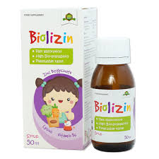 Kẽm hữu cơ Biolizin 50ml dạng siro vị đào 1 lọ