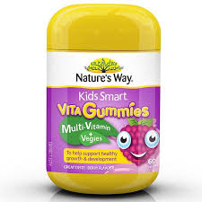 Kẹo Gum Nature's Way Kids Smart Multi Vitamin + Vegies 60 viên Úc