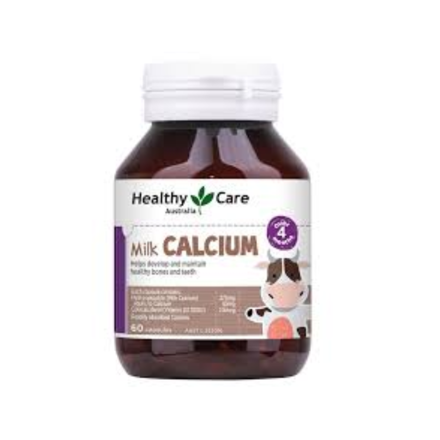 Viên uống Canxi sữa Calcium Milk Healthy Care Úc 60 viên