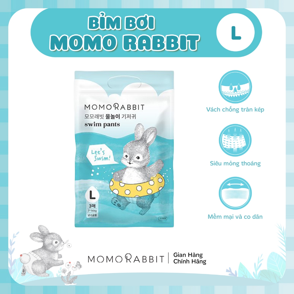 Tính năng vượt trội của bỉm bơi Momo Rabbit